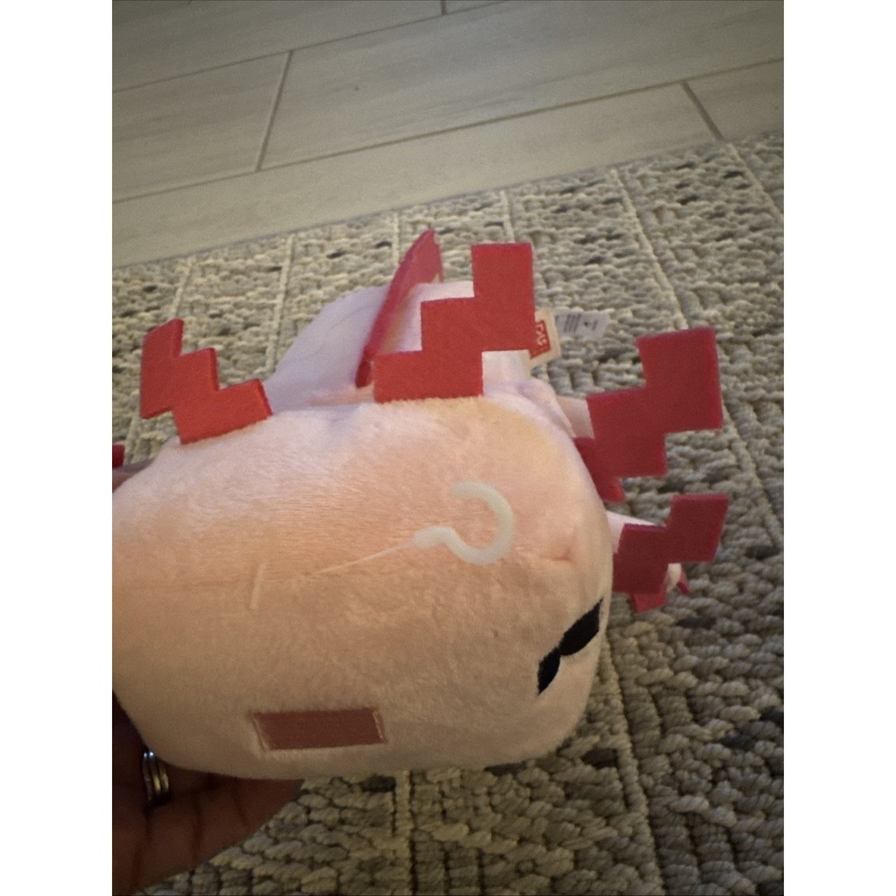 Mojang Minecraft Axolotl Plush Stuffed Animal Pink - Axolotl Plush Model NWOT - Picture 3 of 7